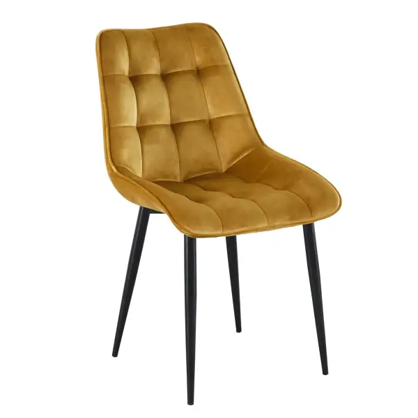 Krzesło tapicerowane curry nogi czarny J262-1